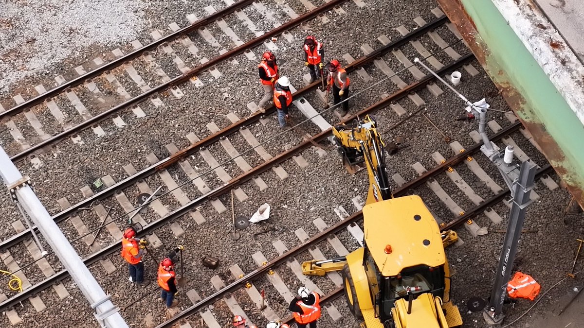 Drone shots by our <a href="/wpri12/">WPRI 12</a> photog Kyle Kane give a better sense of the damage from last night's structural failure at the Route 10 on-ramp. This was today, after the debris had been removed from the train tracks. wpri.com/news/local-new…