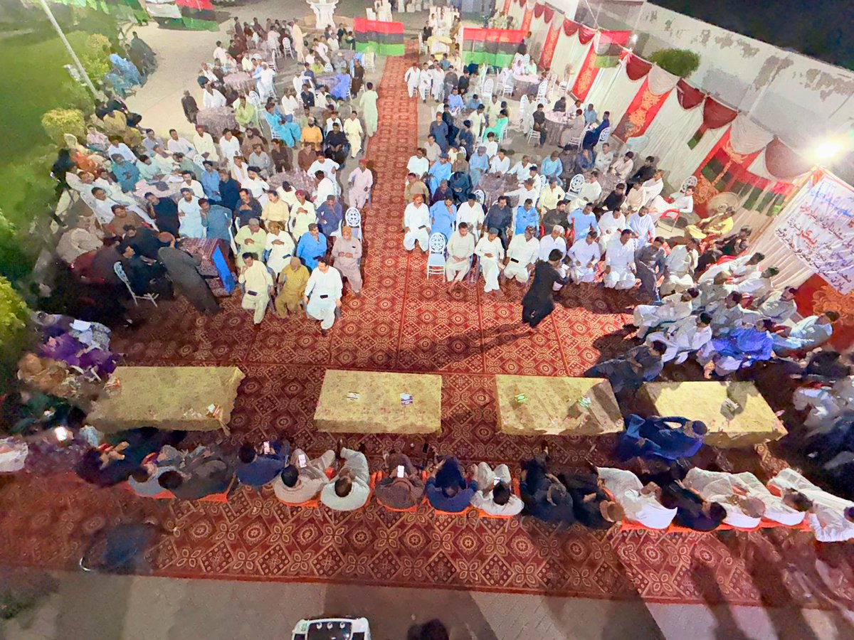 JavedNLaghari's tweet photo. Khipro: 
Birthday of Adi Faryal Talpur was celebrated at Khipro after meeting of PPP dist sanghar led by dist President Ali Hassan Hingorjo. 
senator Quratulain Mari, @JavedNLaghari  Ex MNA Naveed Dero &amp; PPP officials attended the meeting regarding UC level reorganisation. https://t.co/kzyO7w90Kr