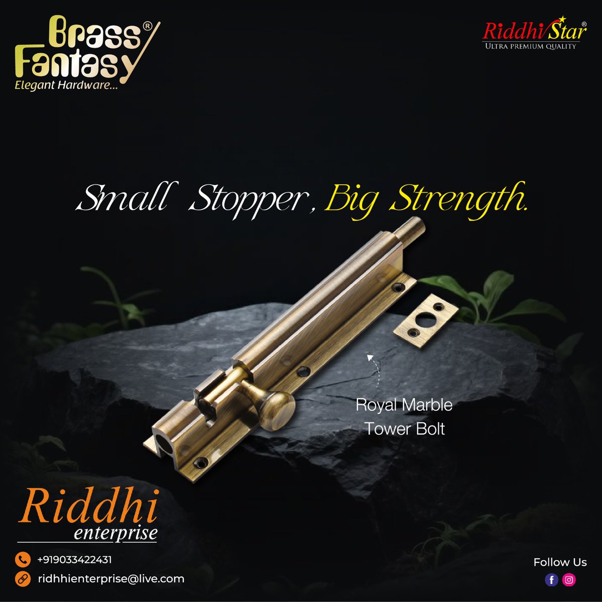 ViewHardware's tweet image. 𝗥𝗶𝗱𝗱𝗵𝗶 𝗘𝗻𝘁𝗲𝗿𝗽𝗿𝗶𝘀𝗲 (𝗝𝗮𝗺𝗻𝗮𝗴𝗮𝗿)

Contact Mr. Prashant 9033422431
Email:riddhienterprise@live.com 

For Inquiry Via WhatsApp 
Click:wa.link/ntuwd0

#brass #hardware #fittings #bath #fitting
Hardware for Enhancing Lifestyle