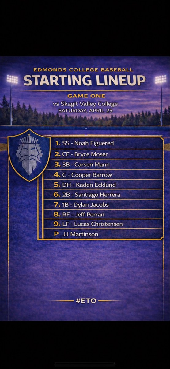 Edmonds College Baseball tweet media