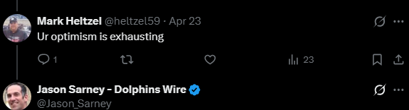 Jason Sarney - Dolphins Wire tweet media