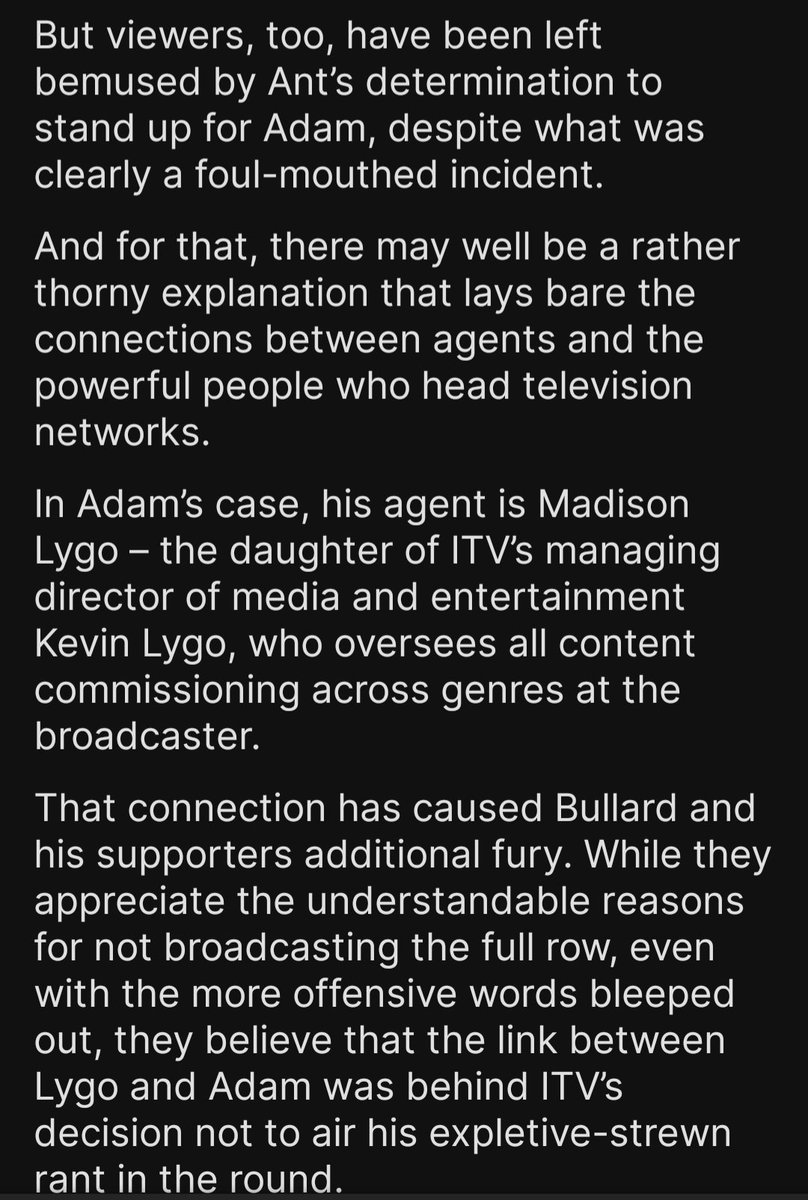 _missghostie's tweet photo. @ImACelebUKGoss Did he win because his agent is the daughter of Kevin Lygo ... makes perfect sense now doesn't it. https://t.co/iU5y9NzlFn