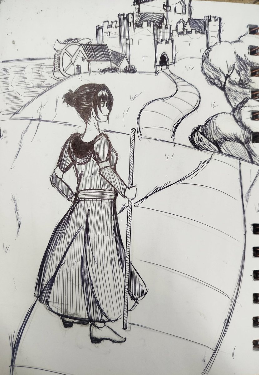 LazyArtPC's tweet image. I tried to do an illustration in the background this time, it turned out better than I expected. What did you think?

#ilustracion #animeart #inkdrawing