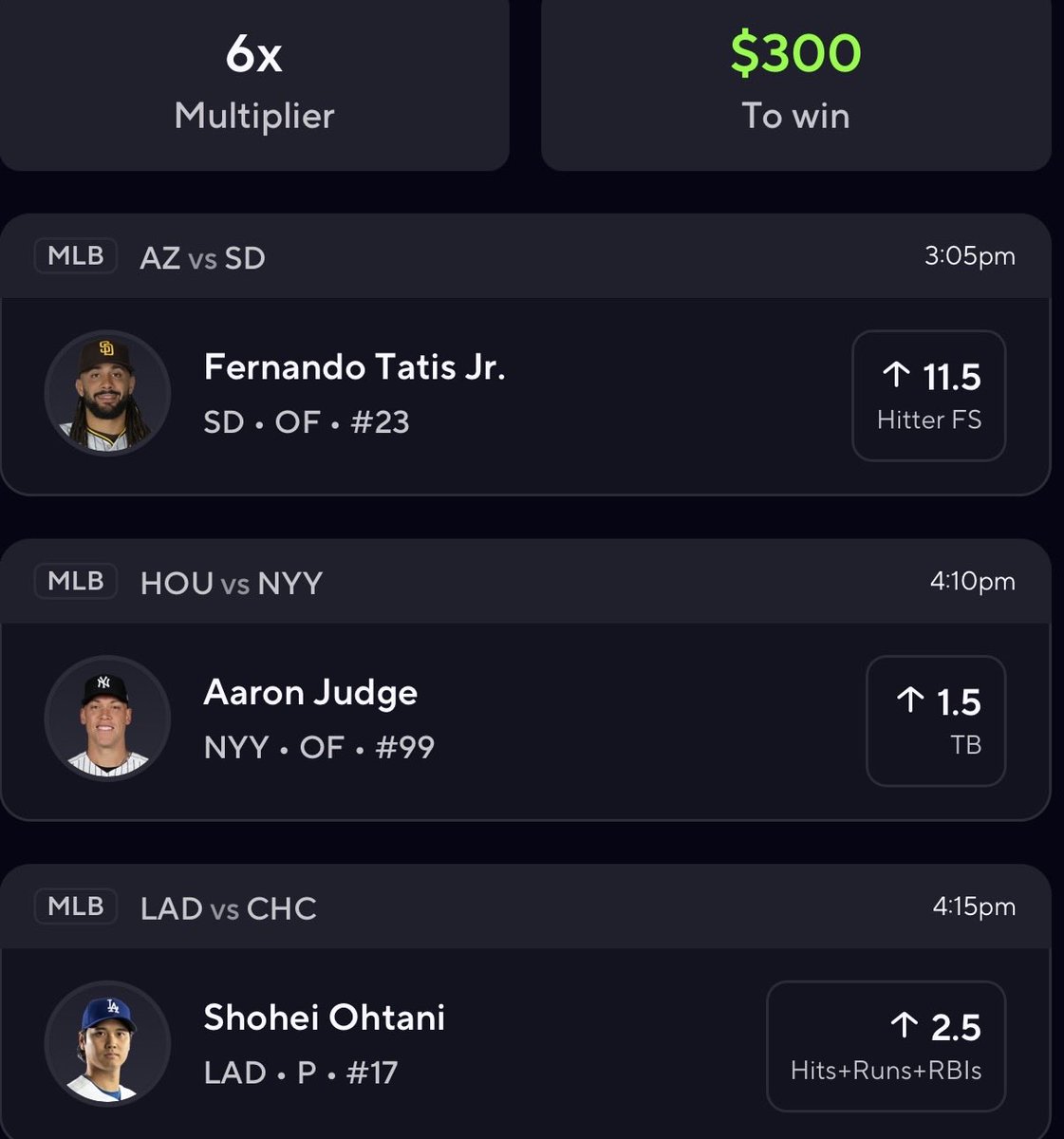 CideThings's tweet image. 3 man: prizepicks.onelink.me/gCQS/shareEntr…

5 man: prizepicks.onelink.me/gCQS/shareEntr…
#GamblingTwitter #mlb #nba #prizepicks 
@BookitWithTrent tail mfff