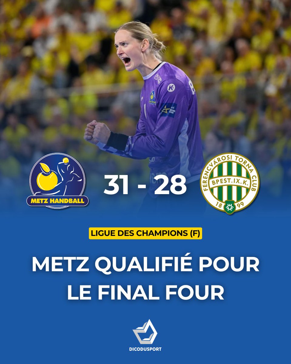 dicodusport's tweet image. 🤾‍♀️🇫🇷🔥 𝐌𝐞𝐭𝐳 𝐞𝐬𝐭 𝐪𝐮𝐚𝐥𝐢𝐟𝐢𝐞́ 𝐩𝐨𝐮𝐫 𝐥𝐞 𝐅𝐢𝐧𝐚𝐥 𝐅𝐨𝐮𝐫 𝐝𝐞 𝐋𝐢𝐠𝐮𝐞 𝐝𝐞𝐬 𝐂𝐡𝐚𝐦𝐩𝐢𝐨𝐧𝐬 !

#handball #EHFCL