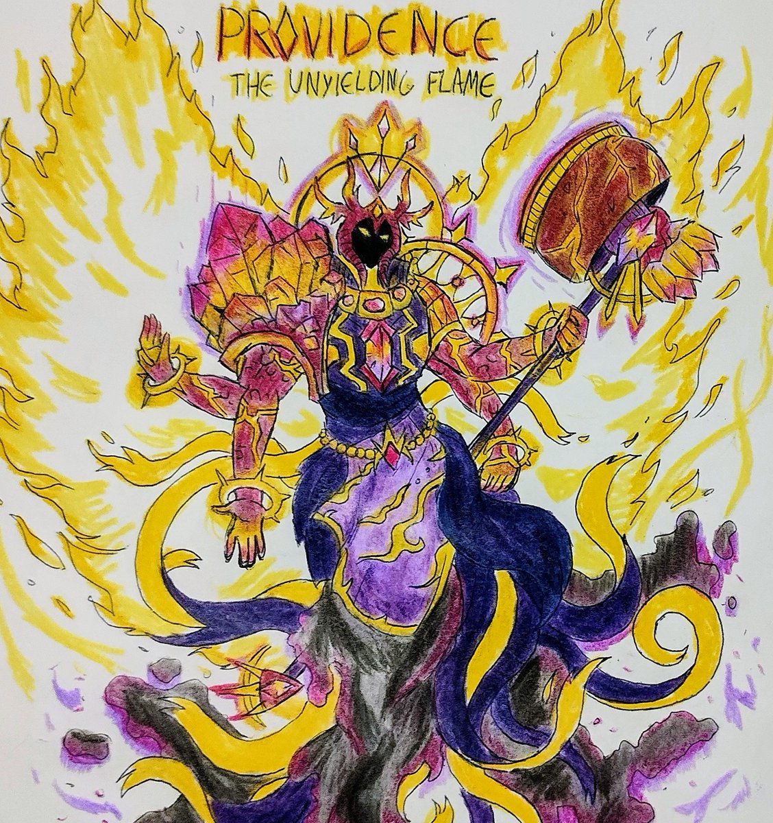 GodseekerKnight's tweet photo. Calamity: Godseeker's Pathos Comic
-Providence Main Design-
The Eternal Flame, called profane by her foes. Her mission is the erradication of all life, reducing all to ash, or atleast, that is what they claim.
#calamitymod
#calamity
#terrariacalamitymod
#terraria https://t.co/vja5nfEsXg