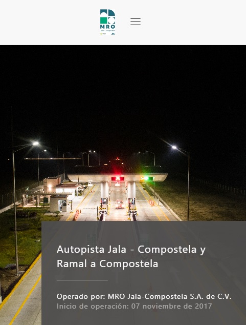 Buenas tardes, les compartimos nuestra página de internet autopistajalacompostela.com