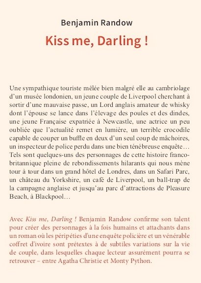 BenjaminRandow2's tweet photo. Chère @NathalieStCricq, il se trouve que j'ai moi aussi écrit un excellent roman (tous mes lecteurs en disent du bien) qui s'intitule KISS ME DARLING.
J'aimerais en faire une petite promotion sur votre chaîne. Pourriez-vous me faire inviter s'il vous plaît.
Avec mes remerciements https://t.co/auCkxO6FVr