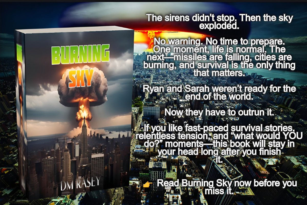 dmrasey's tweet image. #NuclearWar #WW3 #WorldWar3 #NuclearThreat #NuclearWeapons #AtomicWar #GlobalConflict
amazon.com/dp/B0GJSPWJXM