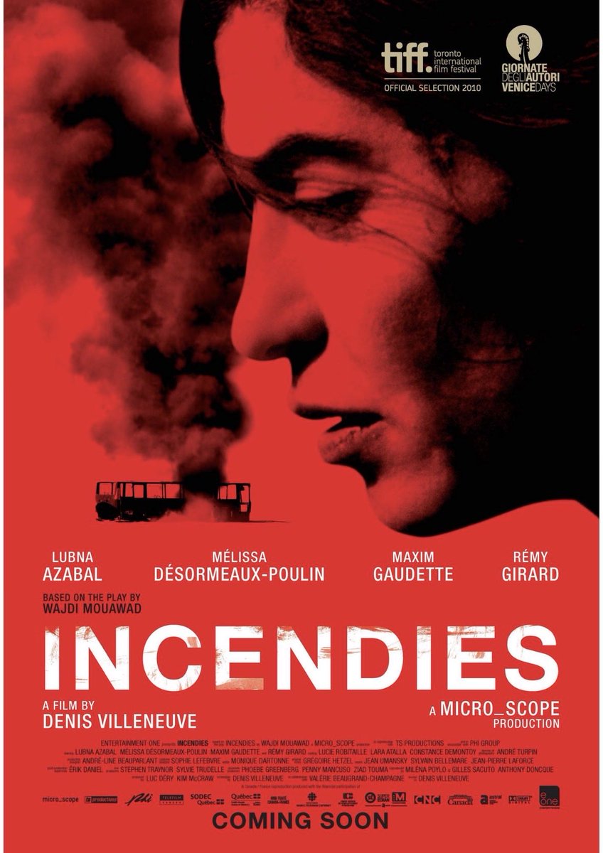 Thoughtsongeoff's tweet photo. Incendies (2010): After the death of their mother in Canada, two twins are tasked with finding their father and the brother they don’t knew existed. Extremely harrowing from the start, with one scene in particular being almost unwatchable. An outstanding cinematic achievement. https://t.co/OMfcfwGYFP