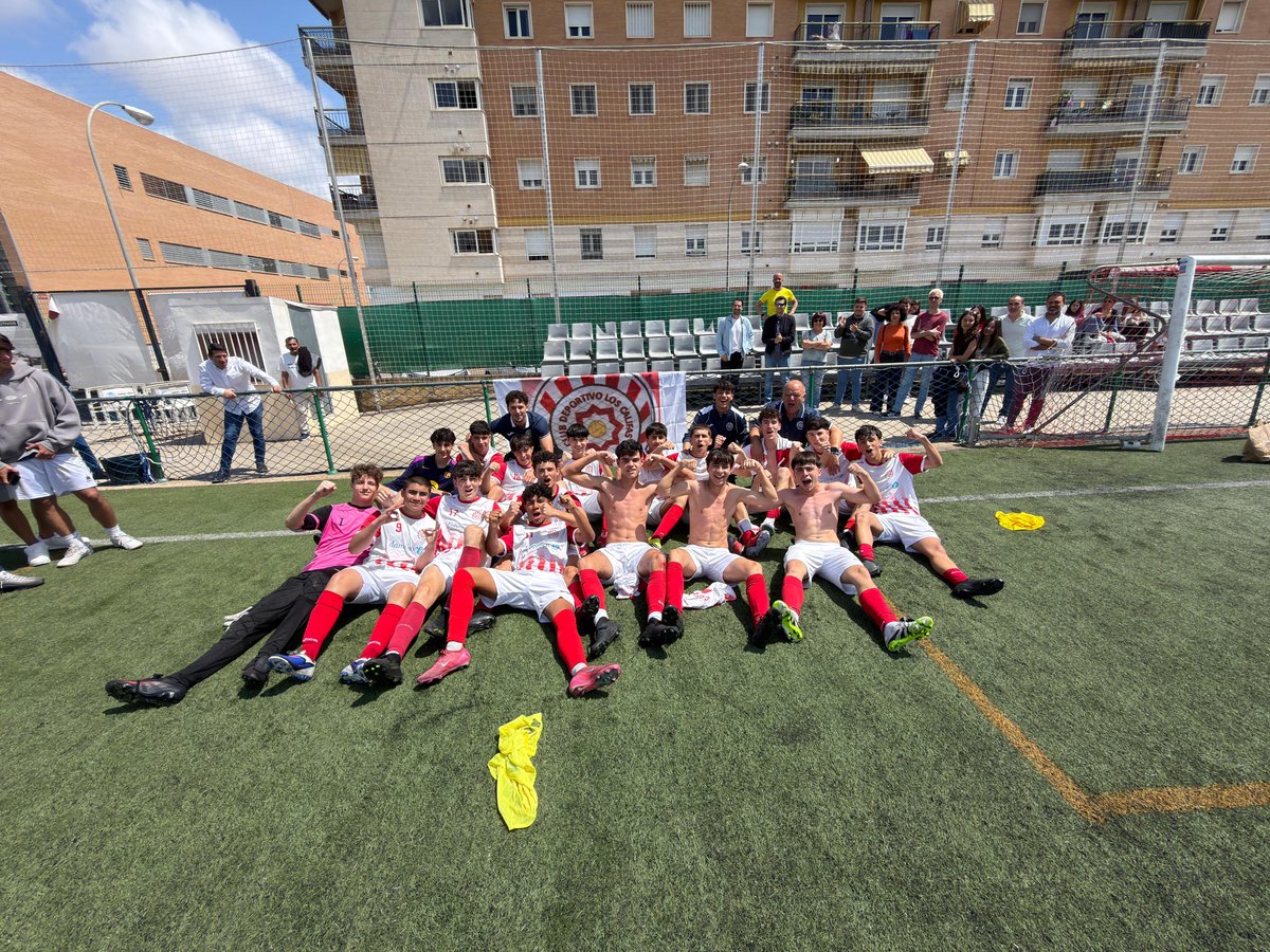 WebLosCalifasCF's tweet photo. Conseguido!!!! Nuestro cadete A consigue matemáticamente el ascenso a Segunda División tras vencer hoy en Poniente a CD Posadas por 4-0. Enhorabuena a todos los chavales, cuerpo técnico y aficionados por el éxito alcanzado. Ahora a por el campeonato!!!!! https://t.co/NmOl60YPps