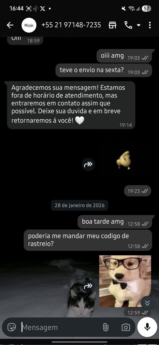 MyzuExposed's tweet photo. Pensando assim, não seria mais facil enviar pra mim logo? Após isso eu ainda esperei duas semanas pro envio e nada, até que eu cansei e pedi o reembolso. https://t.co/ZNc84G3WwC
