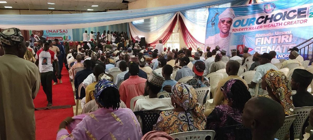 AdamawaLas79384's tweet photo. 2027!
Stakeholders Call On Gov Fintiri To Join Adamawa North Senatorial Race

As the race toward the 2027 general elections gains momentum, prominent political stakeholders and respected elders from Adamawa North have today made a unified call for His Excellency, Governor Ahmadu Umaru Fintiri, to contest for the Adamawa North Senatorial seat in the 2027 general elections under the platform of the All Progressives Congress (APC).

At a strategic consultative meeting held in Mubi, the Youths and Elders’ Caucus described @GovernorAUF as “a bridge-builder, development advocate, and the most prepared leader for a time like this.”

The gathering was well attended by political stakeholders, traditional rulers, women and youth groups, and community leaders across the zone.