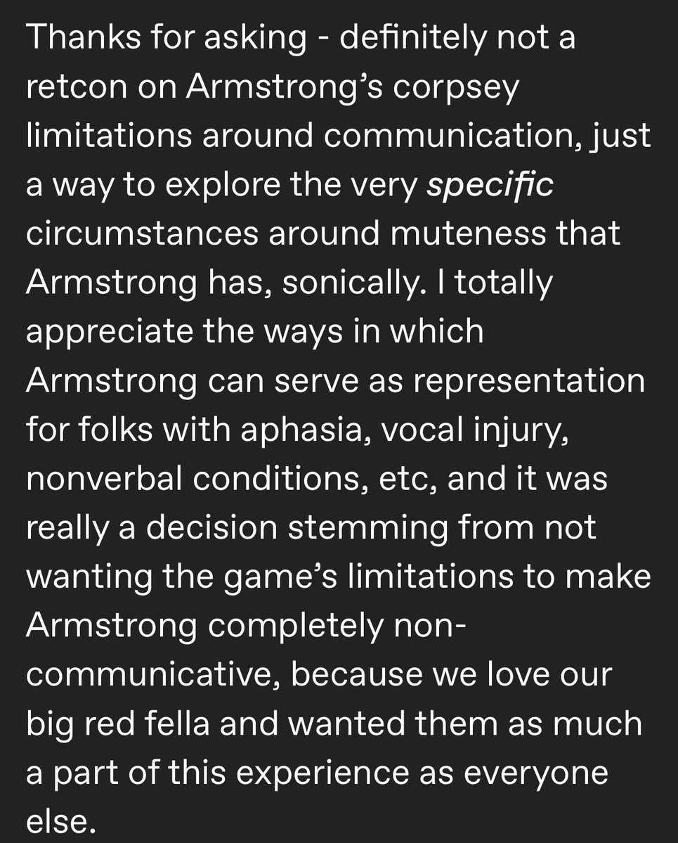Sam speaks on Armstrong “dialogue” in Cant Wait To Die