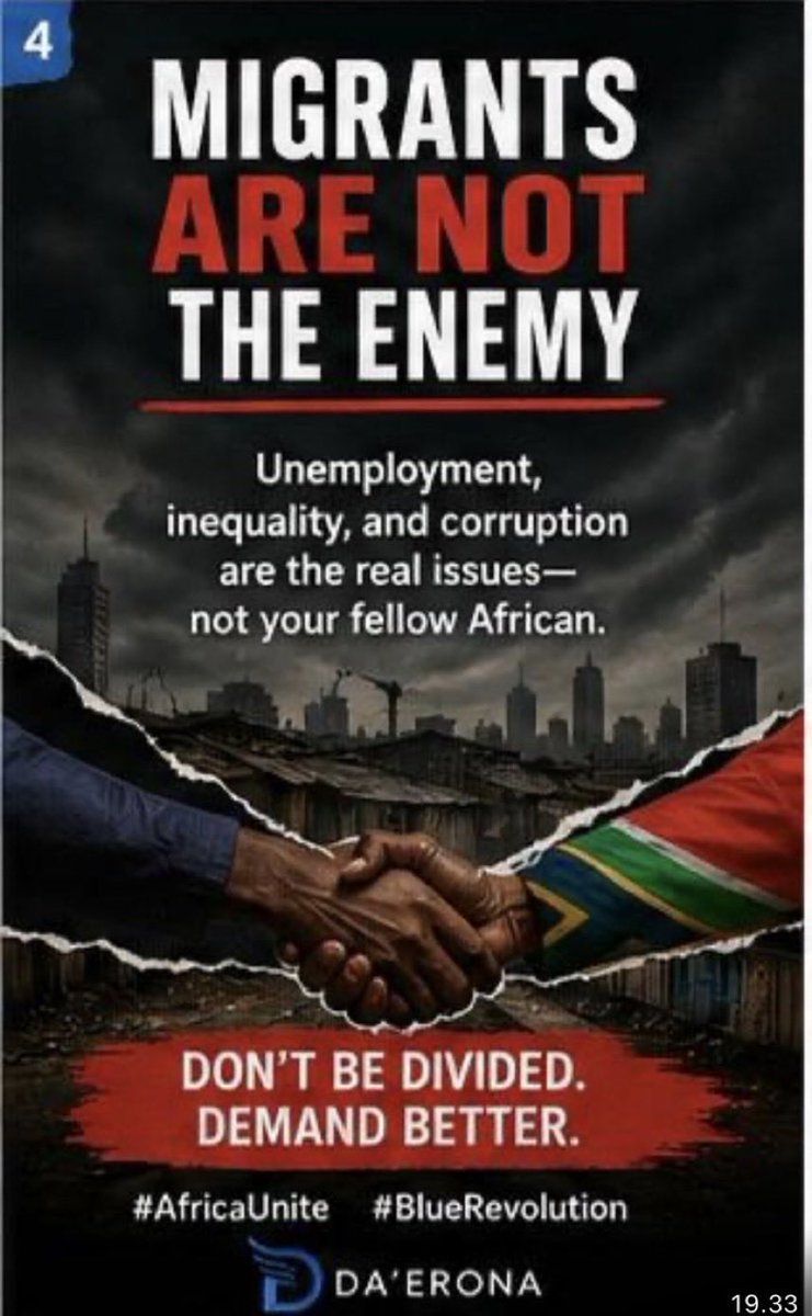 FilmonSolo90250's tweet image. Unity is not a slogan—it is a responsibility. Africa must protect all its people.
#AfricaUnity #StopXenophobia #BlueRevolution #HumanRights #Justice #Solidarity #OneAfrica #EndViolence #Freedom #Peace
@UN @amnesty @hrw @BBCWorld @AJEnglish @CNN @Guardian @AfricanUnion