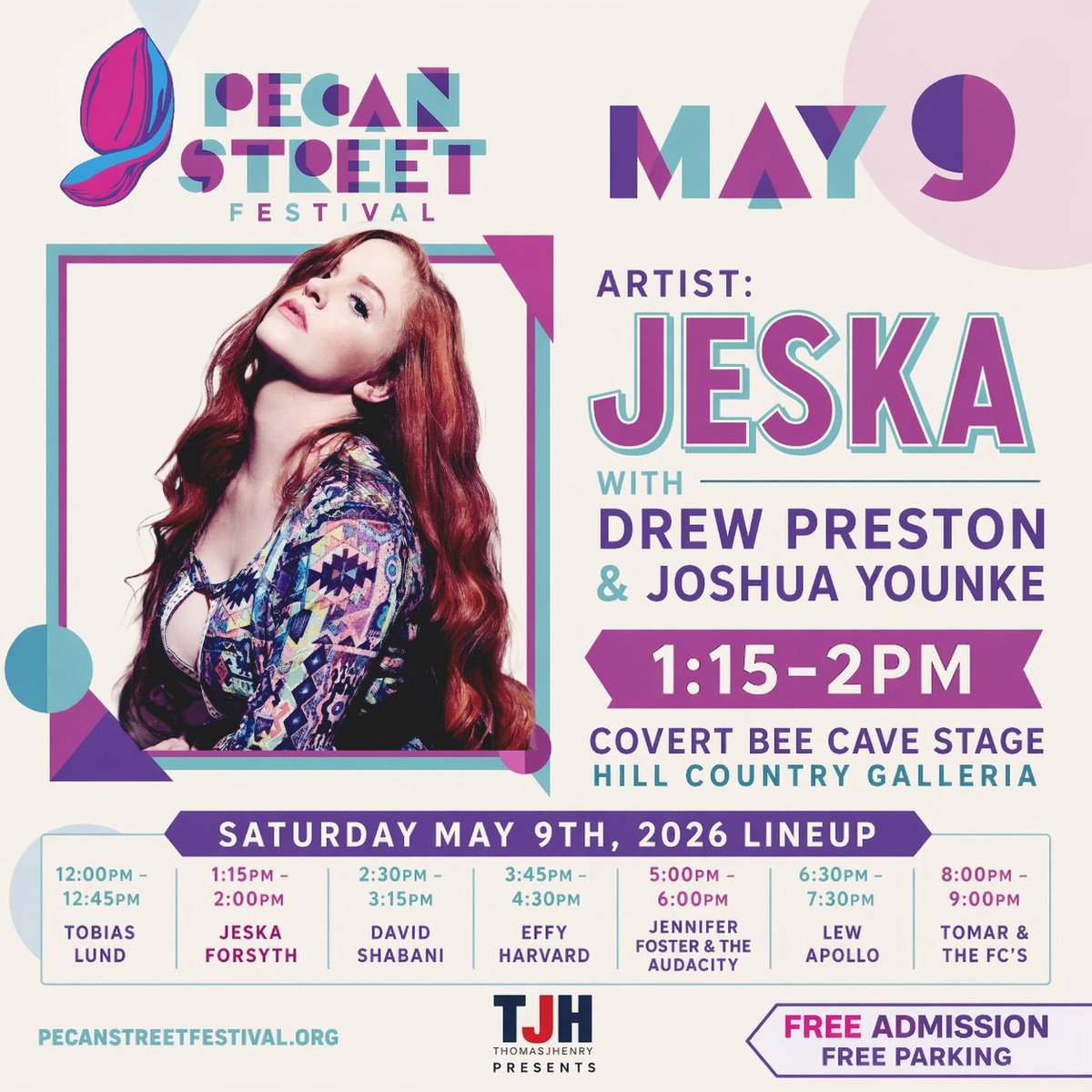 pecanstreetfest's tweet photo. New music Saturday !

Jeska Forsyth plays the Covert Beecave Stage at the Pecan Street Festival Presented by Thomas J. Henry on May 9 from 1:15 to 2:00 . Jeska brings her “Amerikinda Swamp Rock” sound, raw, soulful, and full of heart. Don’t miss it. https://t.co/yfVp3B2TSo