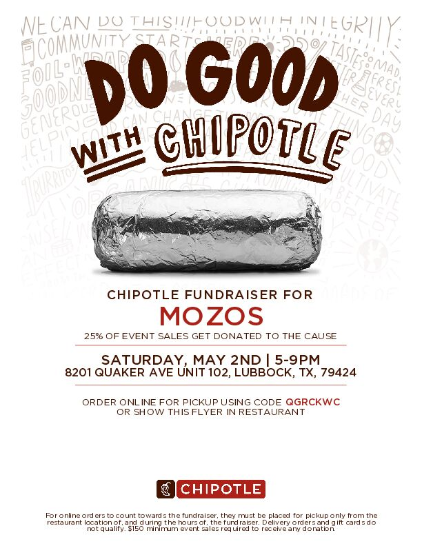 MozosLbk's tweet photo. We are ONE WEEK away from wrapping up the offseason! 🌯

Come on out to Chipotle at the Kingsgate Shopping Center next Saturday, from 5-9 PM, and support the Mozos! https://t.co/vpIJiOYUN0