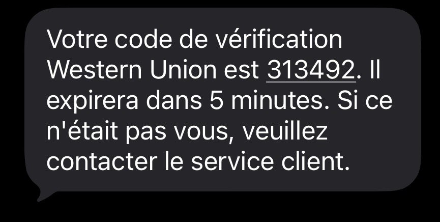 Whoever tried making a western union account with my number here u go