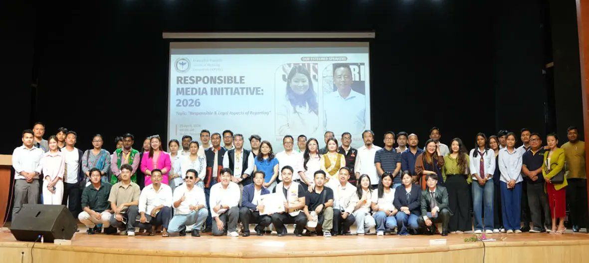arunachaltimes_'s tweet image. (#Journalism requires accuracy, accountability: DCM)
~#APUWJ hosts workshop on responsible, legal reporting~
The Arunachal Times - arunachaltimes.in/index.php/2026…