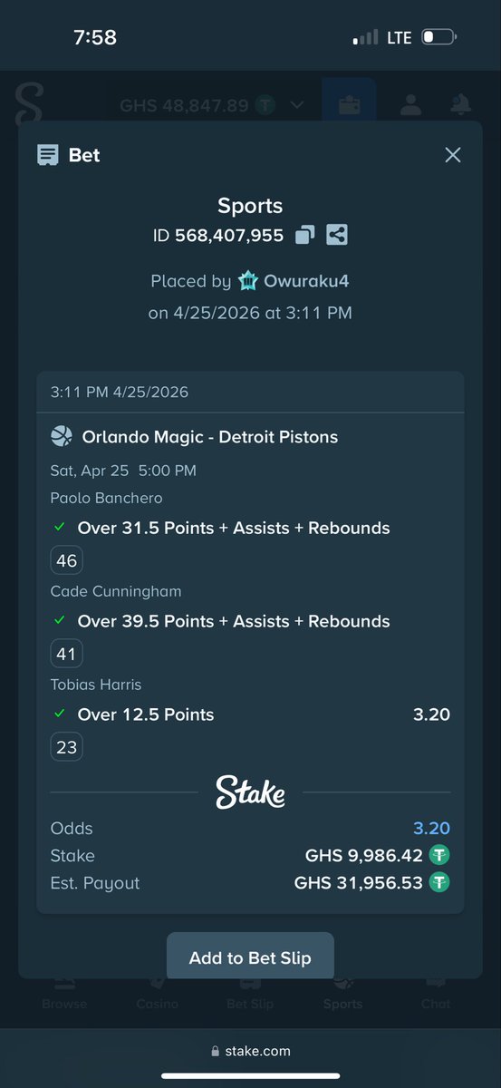 C.O.N.G.R.A.T.U.L.A.T.I.O.N.S 🍀🍀🍀🍀🍀🍀🍀🍀🍀🍀

Midnight Baskteball Day 25 Won✅✅

Register on Stake and get free $100 as bonus with this link - stake.com/?offer=investo…
