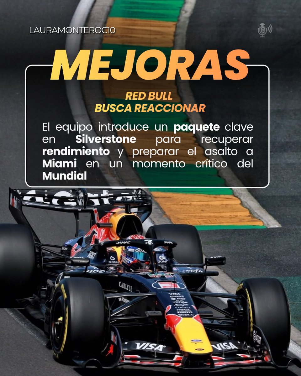 lauramonteroc10's tweet image. 🔧 Red Bull busca reaccionar 🏎️

El RB22 se pone a prueba en Silverstone con mejoras clave antes de Miami 👀

#F1 #RedBull #Silverstone #Motorsport