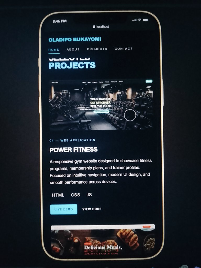 BukayomiPa19538's tweet image. Day 63/180 🚀
Still working on my portfolio website.
Made some adjustments to my portfolio website today.
Still refining the design and layout little by little 💪
#BuildInPublic #WebDevelopment #HTML #CSS #CodingJourney