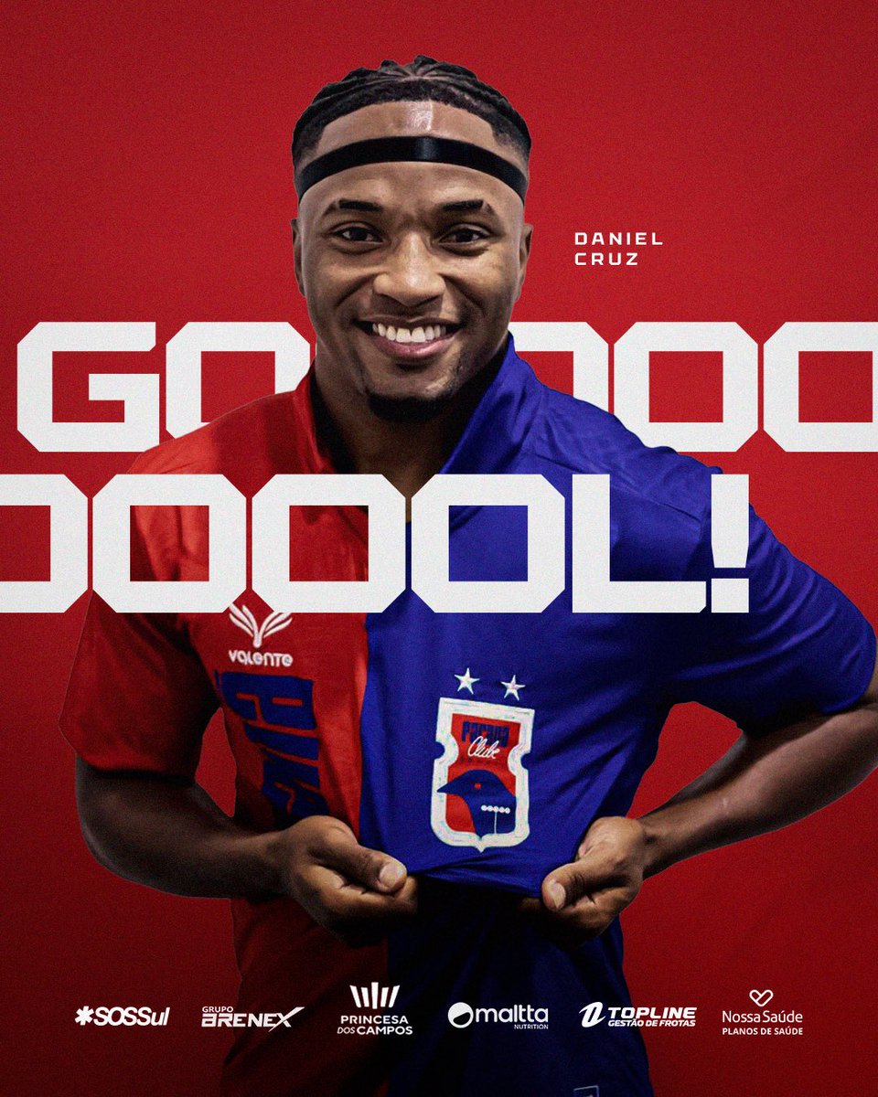 ParanaClube's tweet photo. 𝗚𝗢𝗢𝗢𝗢𝗢𝗢𝗢𝗢𝗢𝗢𝗢𝗢𝗢𝗢𝗢𝗢𝗢𝗢𝗢𝗟𝗟LLLLL!  DANIEL CRUZ É O NOME DELE! 😎 
⚽ 

Em cobrança de falta, meu camisa 7 desviou e virou o jogo para o Paraná. É O TRICOLOR NA FRENTE DO PLACAR! 🔥

🔵 #PRCXPTS | 2-1 
🔴 #PResente https://t.co/ka4m12qk6z