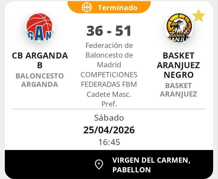 BasketAranjuez's tweet photo. Victoria del #CadMasc frente a @baloncesarganda. #Pancho: "Victoria y pase a play offs cuartos de grupo" https://t.co/KTu10qxG5y