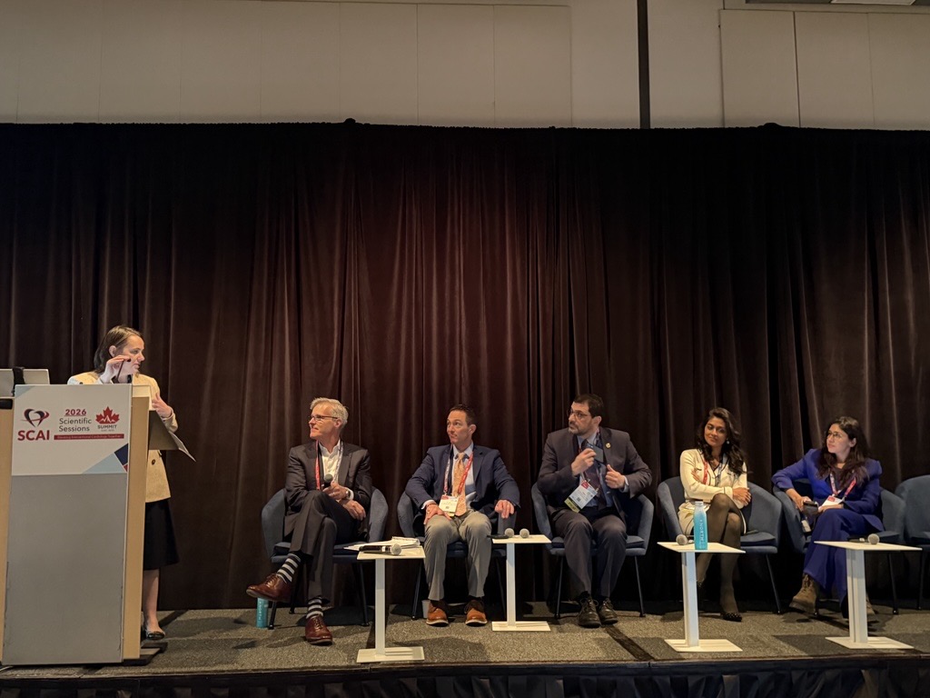 SCAI's tweet image. #InterventionalCardiology brings real physical demands. This session focuses on protecting clinician health—covering pregnancy in the cath lab, radiation safety, injury prevention, and practical strategies to support long-term sustainability in practice. Follow along for