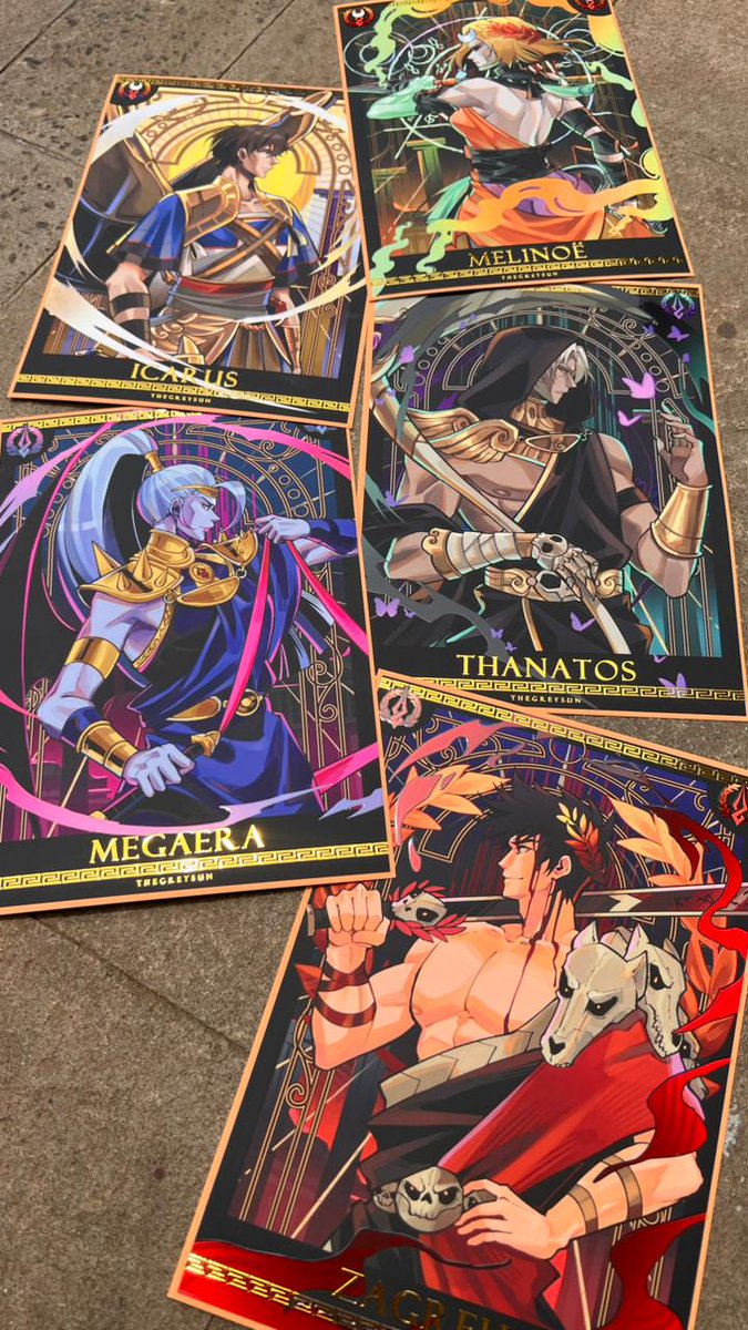 TheGreySun1's tweet photo. Merch previews and new #wha photocard designs! Gonna open #doujima2026 and #cf22 bookings tonight, anyone wanna be tagged? 

Fandoms : Hades, HSR, Witch Hat Atelier, Genshin, ORV, Free!, ZZZ
#phaidei https://t.co/CZl2cv9xAl