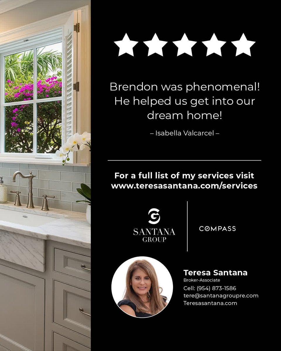 SantanaCompass's tweet photo. What Our Client's Are Saying...
LEARN MORE... https://t.co/w5fUMm8KhT

#buyahouse #buyahome #sellahouse #sellahome #LuxuryLiving #DreamHome #BrowardHomes #FloridaLiving #HomeSweetHome #SouthFloridaHomes #LuxuryHomesFL #SouthFloridaLiving #RealEstateExpert #realestateinvesting https://t.co/r6oKDPqi5y