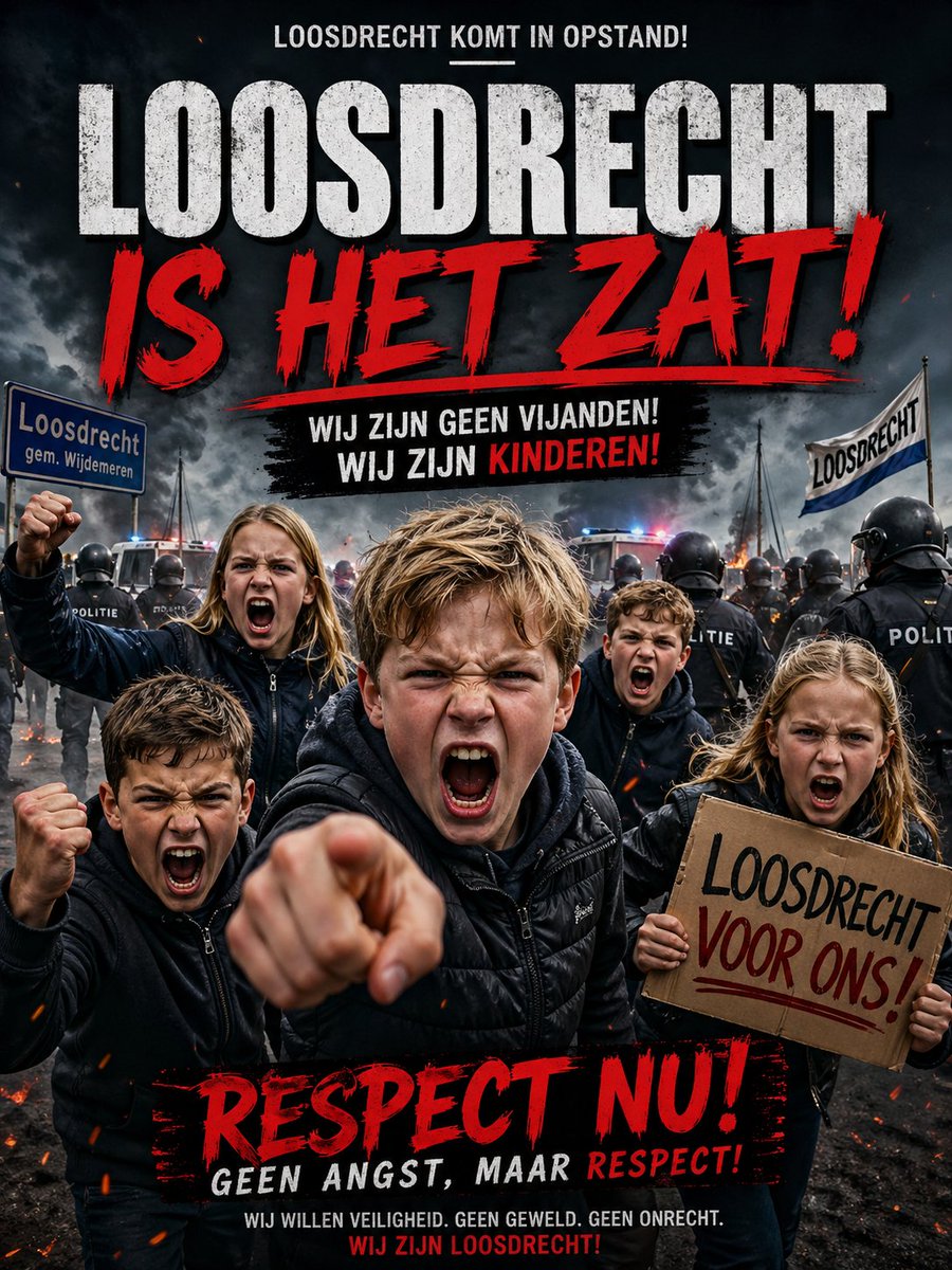 Like en retweet als jij vind dat de mensen in Loosdrecht dappere strijders zijn .