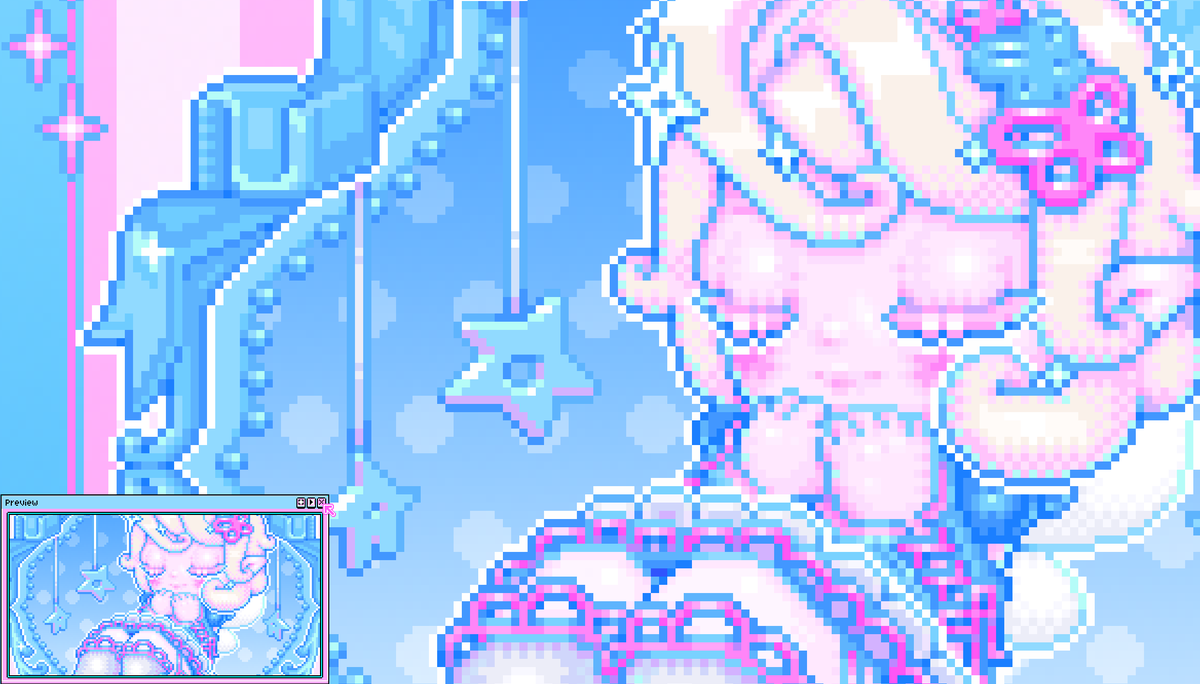WIP of a girl from YUNODREAM .✦ ݁˖

#YUNODREAM #ドット絵 #aseprite