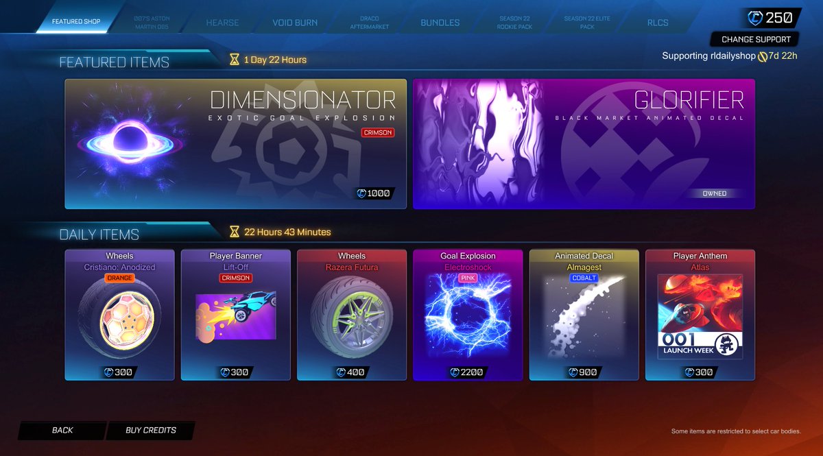 Rocket League Shop tweet media
