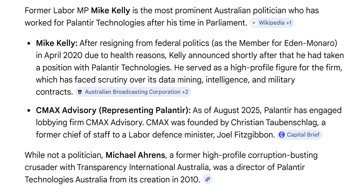 johnnybridge2's tweet image. LABOR GRIFT AND GREED #PALANTIR 

#CanberraCorruptionCapital #auspol