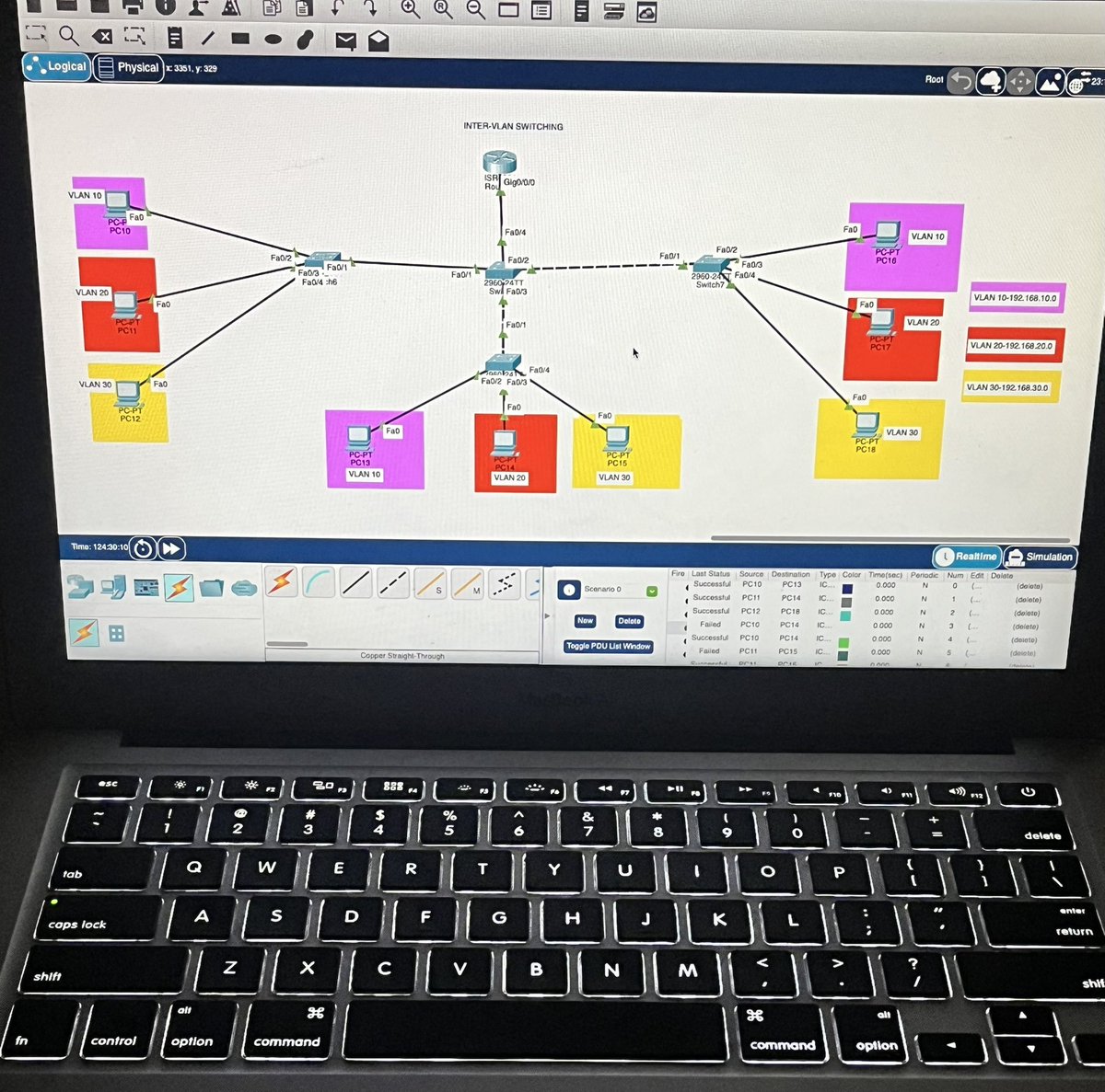 joshuaogie9's tweet image. INTER VLAN SWITCHING #routing #network #networking+ #cisco #packettracer