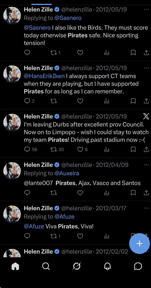 <a href="/MbalulaFikile/">ANC SECRETARY GENERAL | Fikile Mbalula</a> I don't like Helen but she has always been a Pirates fan, stop being delusional.