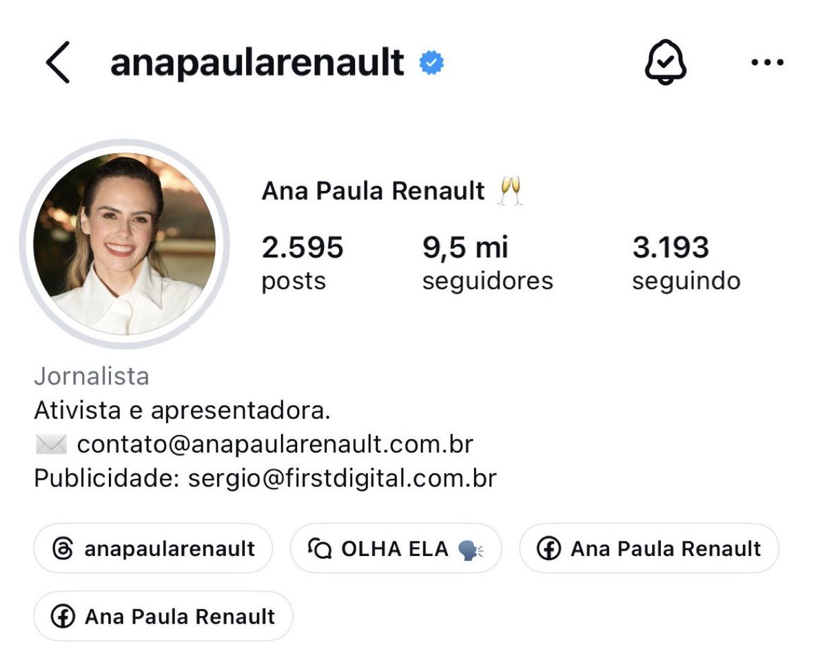 tatunsobeemtoco's tweet photo. Ana Paula tirou campeã da bio no insta. Ela vai tentar se desvincular do BBB e ir pra área política.
Agora tá só ativista (da própria causa) e apresentadora (de porcaria nenhuma) https://t.co/ZvFCbRsweU