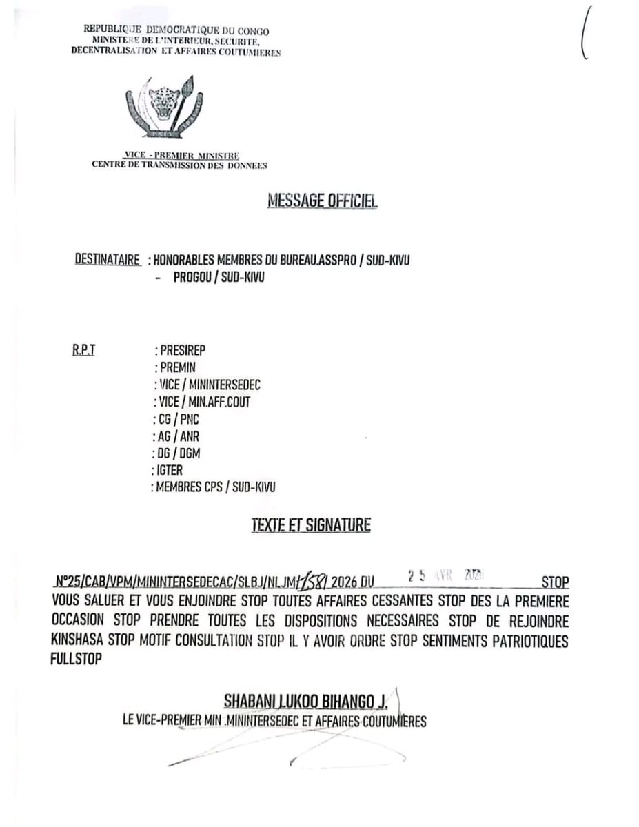 patrick Khenda MUNZENZE tweet media