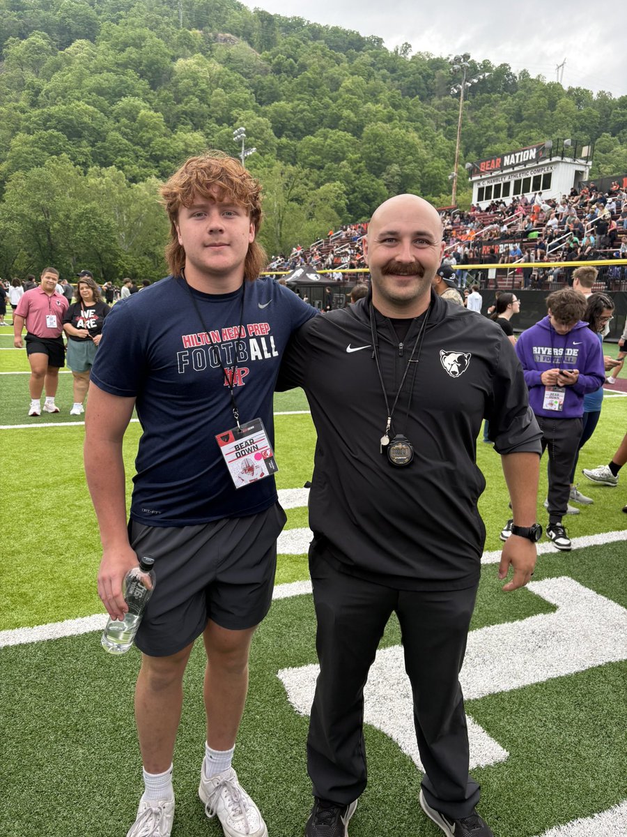 StephenCoo1129's tweet photo. Thank you to @UPIKEFOOTBALL and @CoachMikeHarris for hosting my mom and me for an incredible spring game visit, I loved meeting the coaches and staff and seeing what the university has to offer, can’t wait to be on campus in the fall. #beardown 
@coachmcfadden5 
@HHPFootball 
@HHPAthletics 
#recruiting 
#recruitment