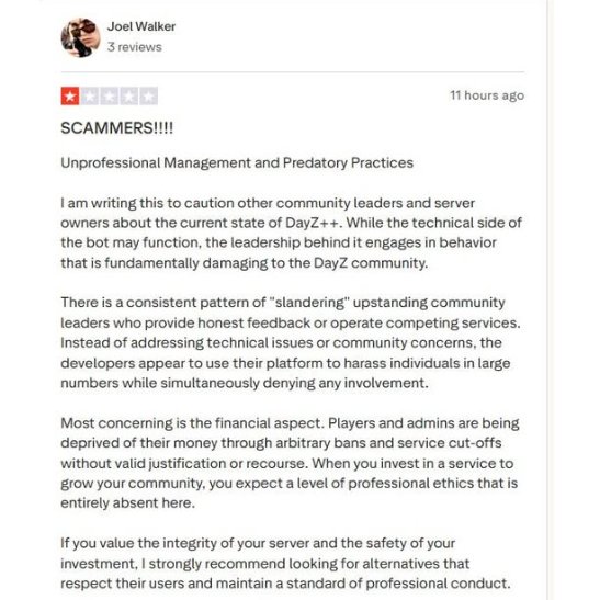 AggroDayZ's tweet image. @Trustpilot/@TrustieSupport That Joel Walker Stalker is also spamming reviews from your platform on facebook, reviews you deemed defamatory and removed. He's using your brand to make you liable on purpose. #Avoid #Joel #Walker #He #Will #Stalk #Ya #ReviewBombing