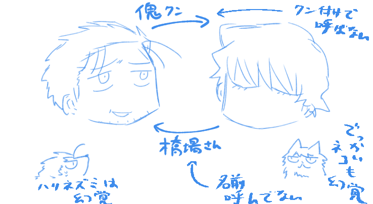 毎度のことながらこのアカウントのメインCPは幻覚で出来ています。