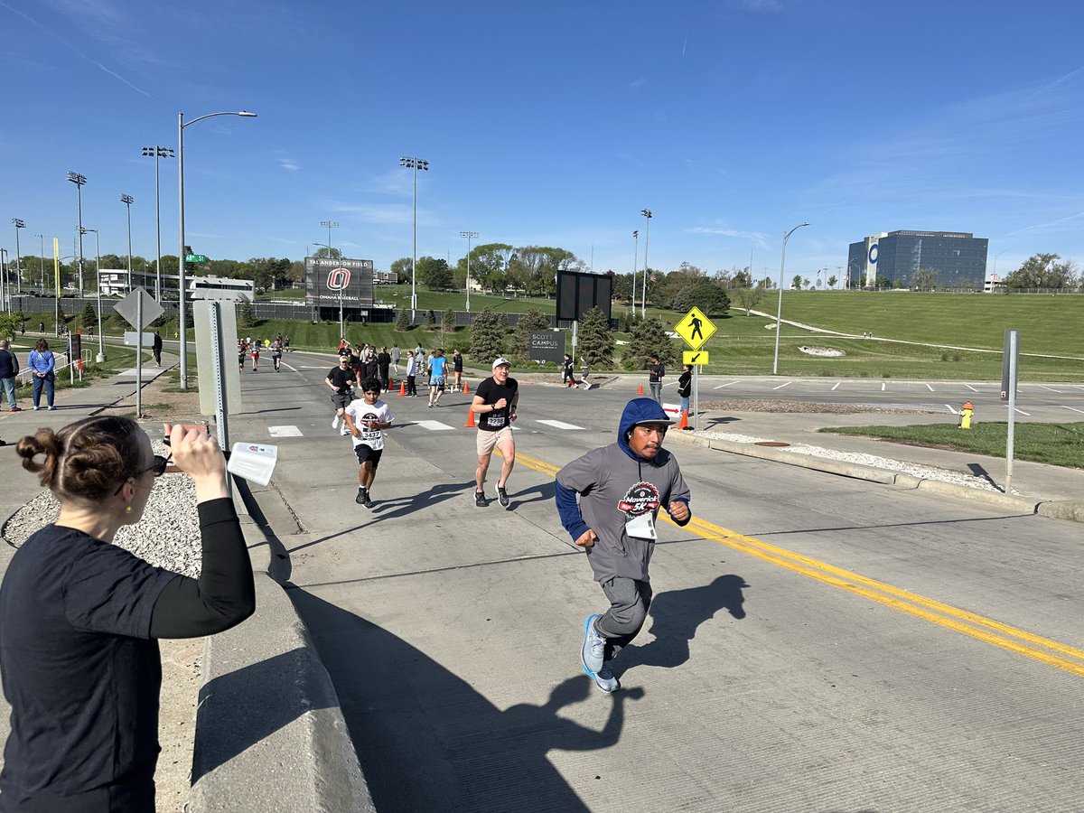 Coach_Jacobsen's tweet photo. Isaiah - 5 K MAV Run by Baxter Arena in Omaha today…. https://t.co/dLMQtbLJgo
