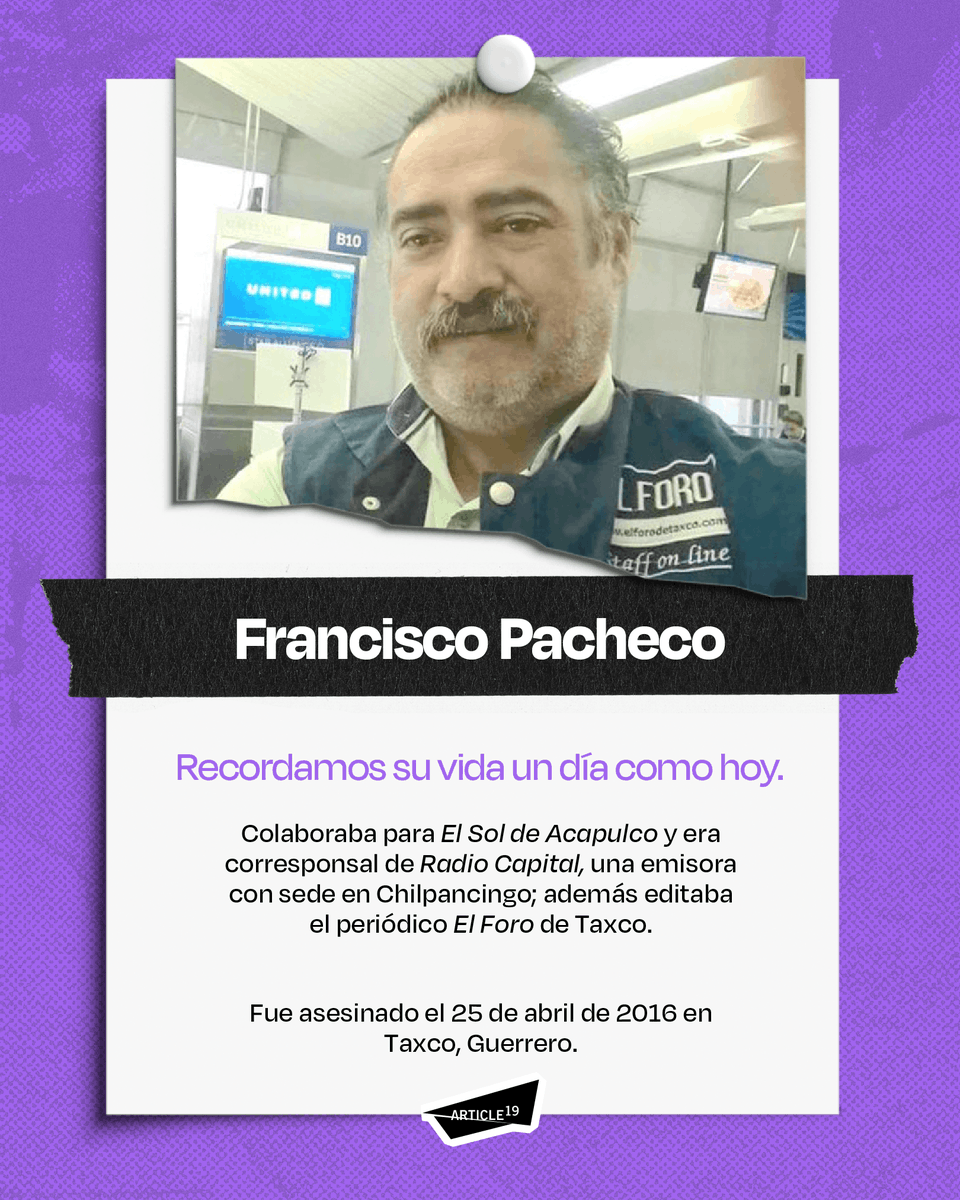 ARTICLE 19 México y Centroamérica tweet media