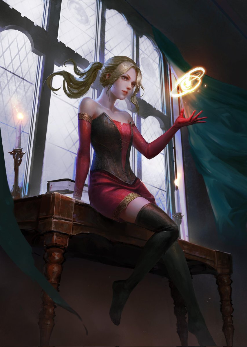 "Hey there <a href="/HeadWitchOfVeda/">Headmistress Varela</a> I was wondering what it cost to apply to your school? I would love to attend!"

The blonde elf said without a ton of confidence as she tucked her hair behind her ears.