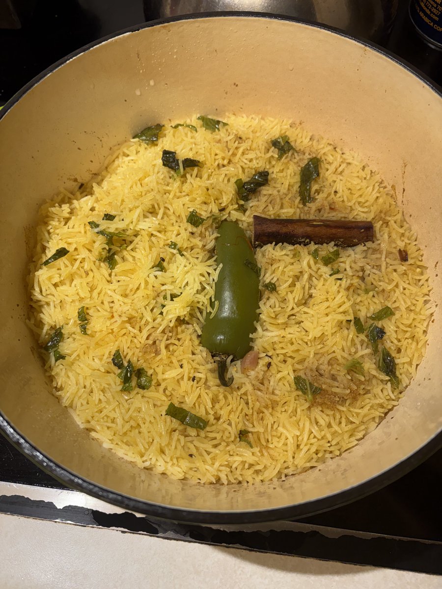 Chicken Biryani for dinner.  First time recipe for me, and it smells awesome!
