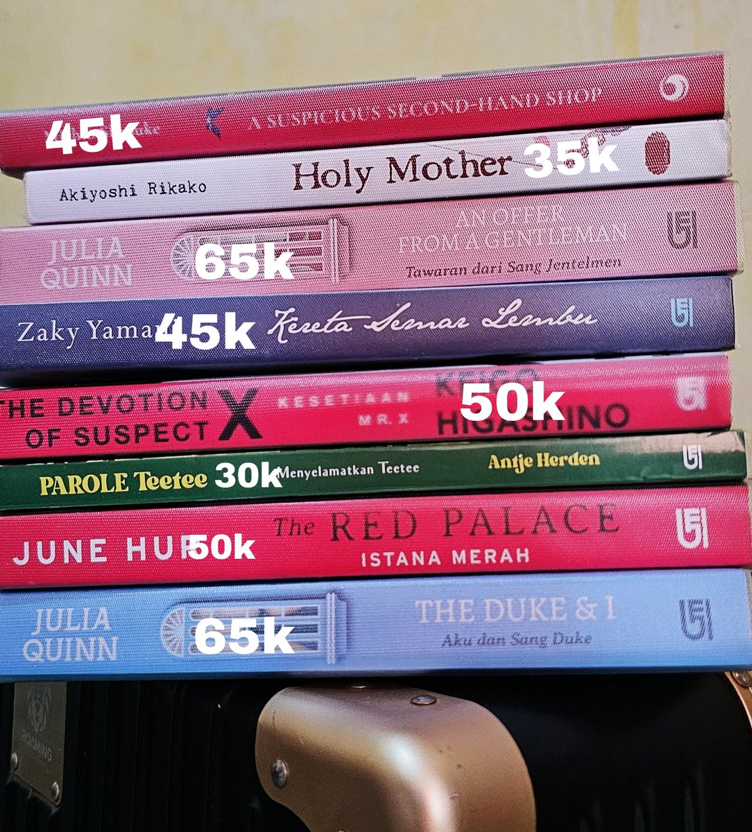 seojup's tweet image. Wts Preloved Books 📚

📍dom Jakarta
🍊 pengiriman &amp;amp; pelunasan via oren (incl admin and packing)
💵 split pay

#wts #buku #prelovedbuku #preloved #zonauang