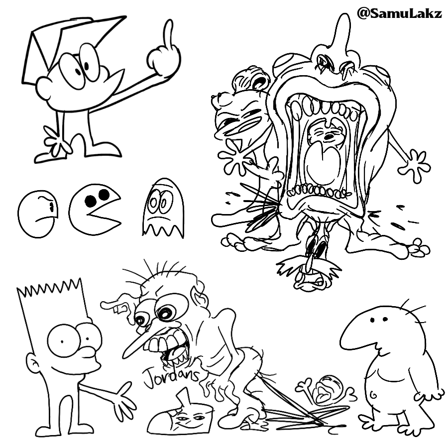 SamuLakzolyh's tweet image. Weird random and hella cursed ass doodles

#doodles
