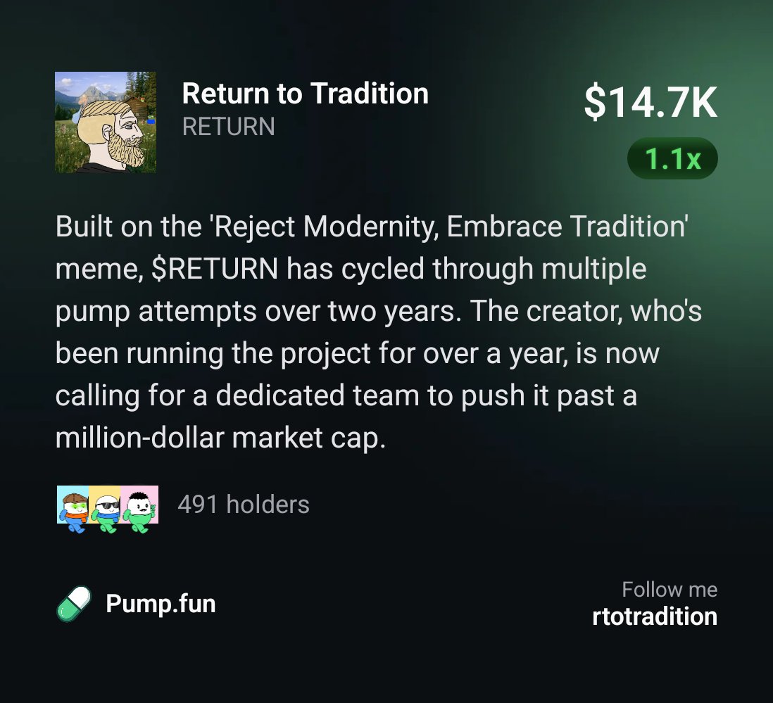 Return to Tradition tweet media