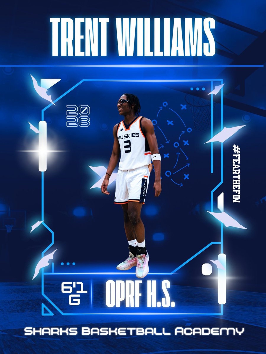 SharksHoops's tweet photo. C/O 2028 Trent Williams goes off for 43pts for Sharks 16u! True 3 level scorer that fills up every section of the stat sheet! 

16u finishes 1-1 on Day 1 of Windy City War. Breakaway and Big3 tomorrow @ 1:25 &amp; 3:35. https://t.co/EJ53Allcci